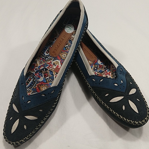 Hush Puppies Shoes - Hush Puppies Women's Shoes Blue Leather Size 8.5